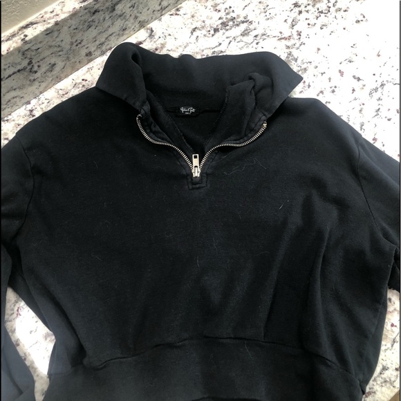 Brandy Cropped Quarter Zip - Picture 2 of 3